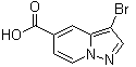 3-溴吡唑并[1,5-a]吡啶-5-羧酸分子结构 (CAS 876379-79-2)