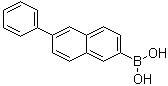(2-Phenylnaphthalen-6-yl)boronic acid molecular structure (CAS 876442-90-9)