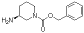 (3S)-3-Amino-1-piperidinecarboxylic acid phenylmethyl ester molecular structure (CAS 876461-55-1)