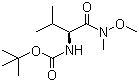 N-[(1S)-1-[(Methoxymethylamino)carbonyl]-2-methylpropyl]carbamic acid tert-butyl ester molecular structure (CAS 87694-52-8)