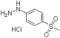 4-甲磺酰基苯肼盐酸盐分子结构 (CAS 877-66-7)