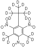 Musk xylene-d<sub>15</sub> molecular structure (CAS 877119-10-3)