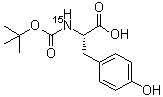 N-[(1,1-Dimethylethoxy)carbonyl]-L-tyrosine-15N molecular structure (CAS 87713-11-9)