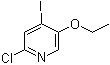 2-Chloro-5-ethoxy-4-iodopyridine molecular structure (CAS 877133-33-0)
