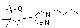 N,N-Dimethyl-2-(4-(4,4,5,5-tetramethyl-1,3,2-dioxaborolan-2-yl)-1H-pyrazol-1-yl)ethanamine molecular structure (CAS 877149-80-9)