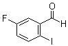 结构式 CAS# 877264-44-3, 5-氟-2-碘苯甲醛
