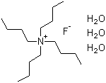 Tetrabutylammonium fluoride trihydrate molecular structure (CAS 87749-50-6)