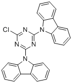 9,9'-(6-Chloro-1,3,5-triazine-2,4-diyl)bis(9H-carbazole) molecular structure (CAS 877615-05-9)