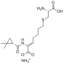 CIlastatin ammonium salt molecular structure (CAS 877674-82-3)