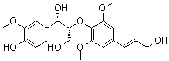 (1S,2R)-1-(4-Hydroxy-3-methoxyphenyl)-2-[4-[(1E)-3-hydroxy-1-propenyl]-2,6-dimethoxyphenoxy]-1,3-propanediol molecular structure (CAS 877875-96-2)