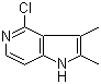 4-氯-2,3-二甲基-1H-吡咯并[3,2-c]吡啶分子结构 (CAS 878232-70-3)