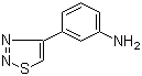 3-(1,2,3-Thiadiazol-4-yl)benzenamine molecular structure (CAS 878437-57-1)
