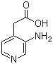 3-Amino-4-pyridineacetic acid molecular structure (CAS 878483-87-5)