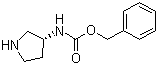 (R)-3-N-Cbz-aminopyrrolidine molecular structure (CAS 879275-77-1)
