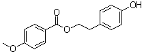 4-甲氧基苯甲酸 2-(4-羟基苯基)乙基酯分子结构 (CAS 87932-34-1)