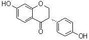 (3S)-2,3-Dihydro-7-hydroxy-3-(4-hydroxyphenyl)-4H-1-benzopyran-4-one molecular structure (CAS 879559-75-8)