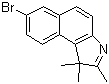 structure of CAS# 879713-65-2, 7-Bromo-1,1,2-trimethyl-1H-benzo[e]indole