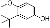 2-叔丁基-4-羟基苯甲醚分子结构 (CAS 88-32-4)