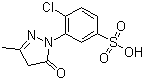 1-(2-氯-5-磺酸基苯基)-3-甲基-5-吡唑啉酮分子结构 (CAS 88-76-6)