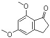 2,3-Dihydro-5,7-dimethoxy-1H-inden-1-one molecular structure (CAS 880-87-5)