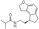 2-Methyl-N-[2-[(8S)-1,6,7,8-tetrahydro-2H-indeno[5,4-b]furan-8-yl]ethyl]propanamide molecular structure (CAS 880152-61-4)