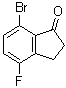 7-Bromo-4-fluoro-2,3-dihydro-1H-inden-1-one molecular structure (CAS 881189-73-7)