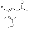 structure of CAS# 881190-46-1, 3,4-Difluoro-5-methoxybenzaldehyde