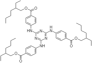Octyl triazone molecular structure (CAS 88122-99-0)