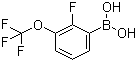 [2-Fluoro-3-(trifluoromethoxy)phenyl]boronic acid molecular structure (CAS 881402-25-1)