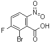 2-Bromo-3-fluoro-6-nitrobenzoic acid molecular structure (CAS 881415-27-6)