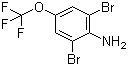 结构式 CAS# 88149-49-9, 3,5-二溴-4-氨基三氟甲氧基苯