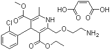 结构式 CAS# 88150-47-4, 马来酸氨氯地平