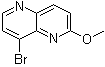 结构式 CAS# 881658-92-0, 8-溴-2-甲氧基-1,5-萘啶