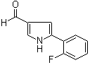 5-(2-Fluorophenyl)-1H-pyrrole-3-carboxaldehyde molecular structure (CAS 881674-56-2)