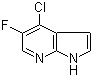 结构式 CAS# 882033-66-1, 4-氯-5-氟-7-氮杂吲哚