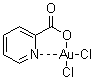 structure of CAS# 88215-41-2, Dichloro(2-pyridinecarboxylato)gold;PicAuCl2
