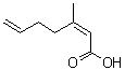 structure of CAS# 88227-04-7, (Z)-3-Methylhepta-2,6-dienoic Acid;(Z)-3-Methyl-2,6-heptadienoic acid