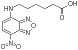 6-[(7-Nitro-2,1,3-benzoxadiazol-4-yl)amino]hexanoic acid molecular structure (CAS 88235-25-0)