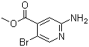 结构式 CAS# 882499-87-8, 2-氨基-5-溴异烟酸甲酯