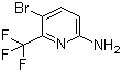 结构式 CAS# 882500-21-2, 5-溴-6-(三氟甲基)吡啶-2-胺