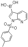 [1-[(4-Methylphenyl)sulfonyl]-1H-pyrrolo[2,3-b]pyridin-3-yl]boronic acid molecular structure (CAS 882562-39-2)