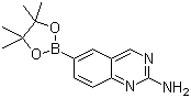 2-Aminoquinazoline-6-boronic acid pinacol ester molecular structure (CAS 882670-92-0)