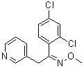 structure of CAS# 88283-41-4, Pyrifenox;1-(2,4-Dichlorophenyl)-2-(3-pyridinyl)ethanone O-methyloxime; ACR 3453A; Corado; Dorado; Dorado (pesticide); FD 4060; Korado