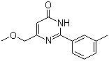 6-(Methoxymethyl)-2-(3-methylphenyl)-4(3H)-pyrimidinone molecular structure (CAS 883032-71-1)