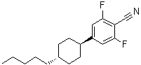 2,6-Difluoro-4-(trans-4-pentylcyclohexyl)benzonitrile molecular structure (CAS 88308-37-6)