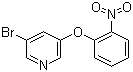 3-Bromo-5-(2-nitrophenoxy)pyridine molecular structure (CAS 883106-33-0)