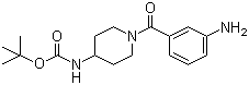 1-(3-Aminobenzoyl)piperidine-4-carbamic acid tert-butyl ester molecular structure (CAS 883106-41-0)
