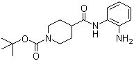 4-(2-Aminophenylcarbamoyl)piperidine-1-carboxylic acid tert-butyl ester molecular structure (CAS 883106-63-6)
