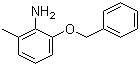 2-Methyl-6-(phenylmethoxy)benzenamine molecular structure (CAS 883107-58-2)