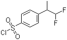 4-(1,1-Difluoropropan-2-yl)benzene-1-sulfonyl chloride molecular structure (CAS 883146-12-1)